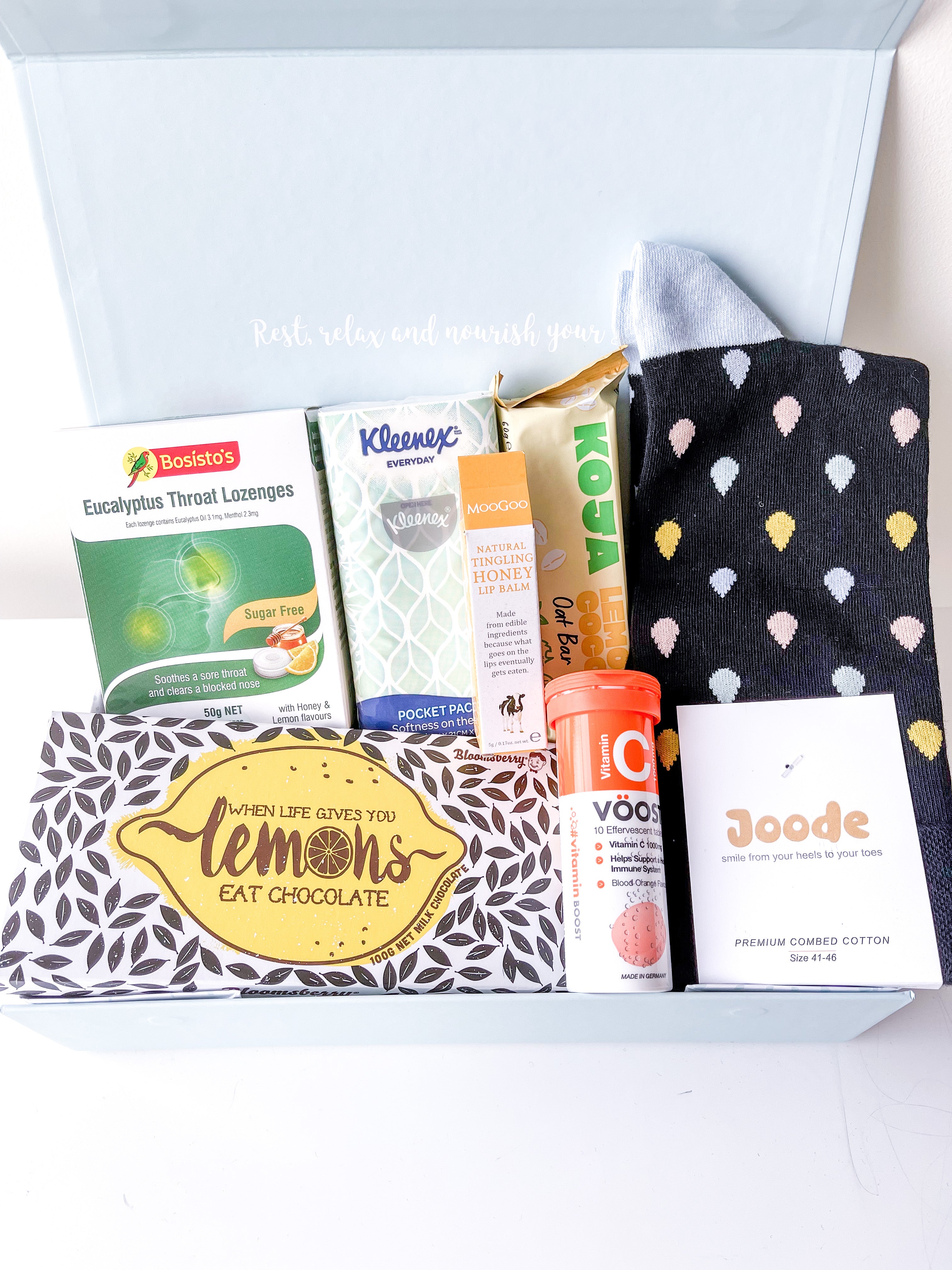 Cold & Flu Care Package Flu Kit Feel Better Box