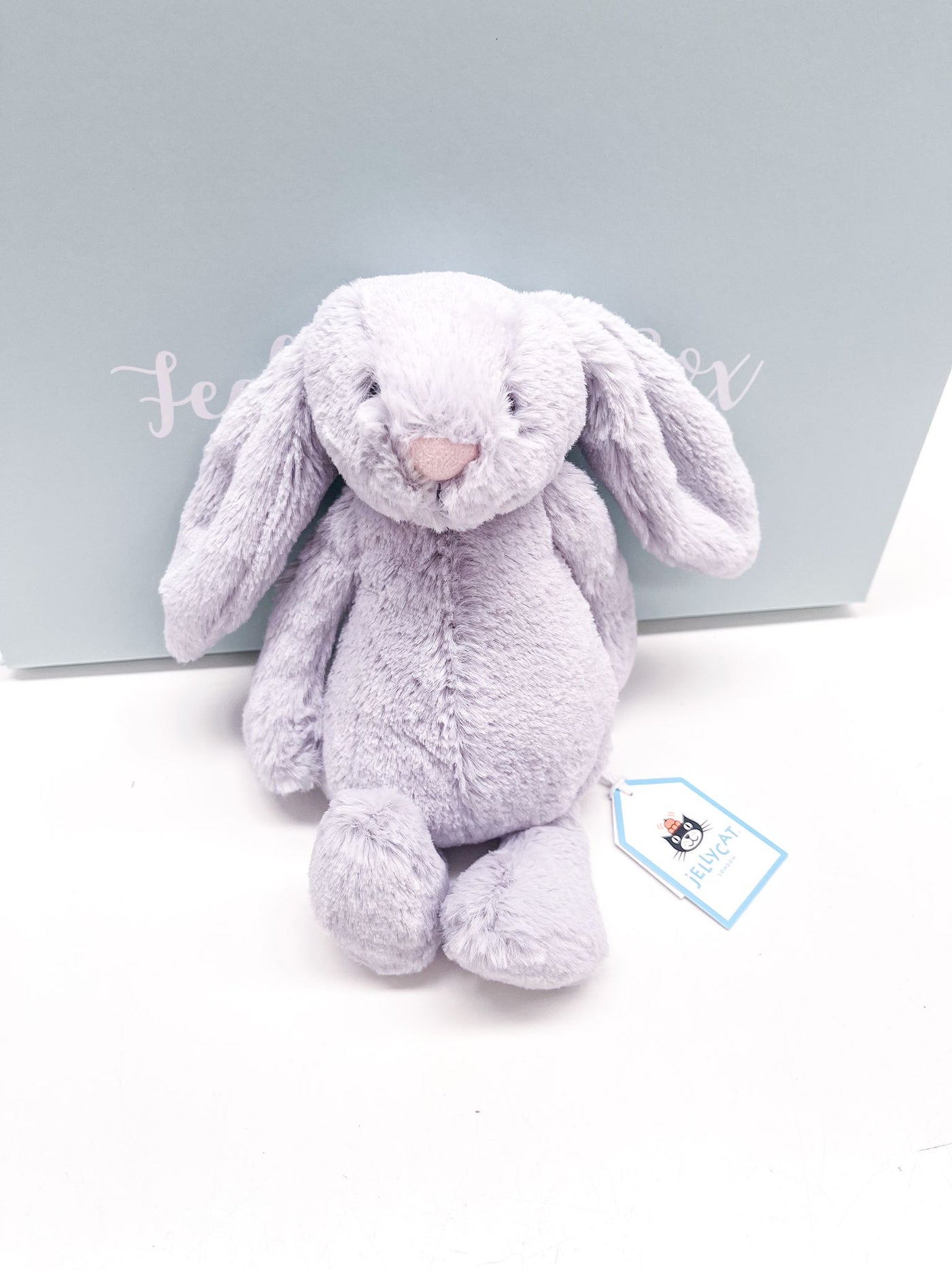 JellyCat Bashful Silver Bunny - Feel Better Box