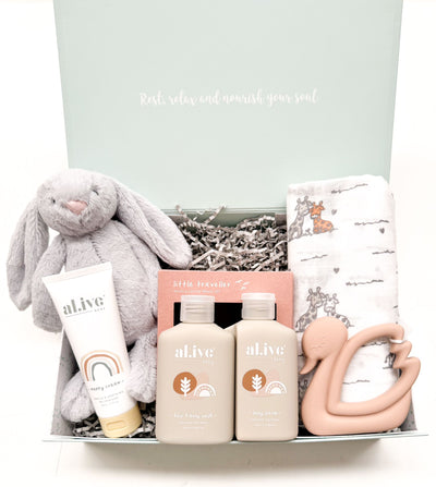 New Mum & Baby Gift Basket - Feel Better Box