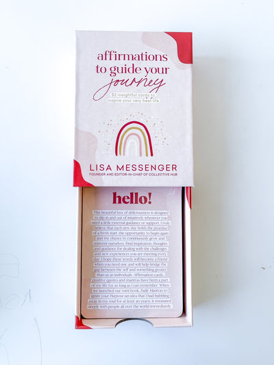 Affirmations to Guide Your Journey Box Card Set