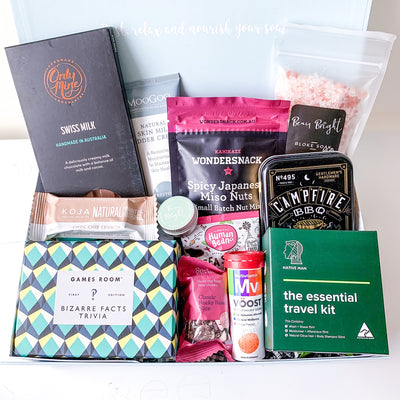 Men's Deluxe Care Package with Skincare Travel Kit - Feel Better Box