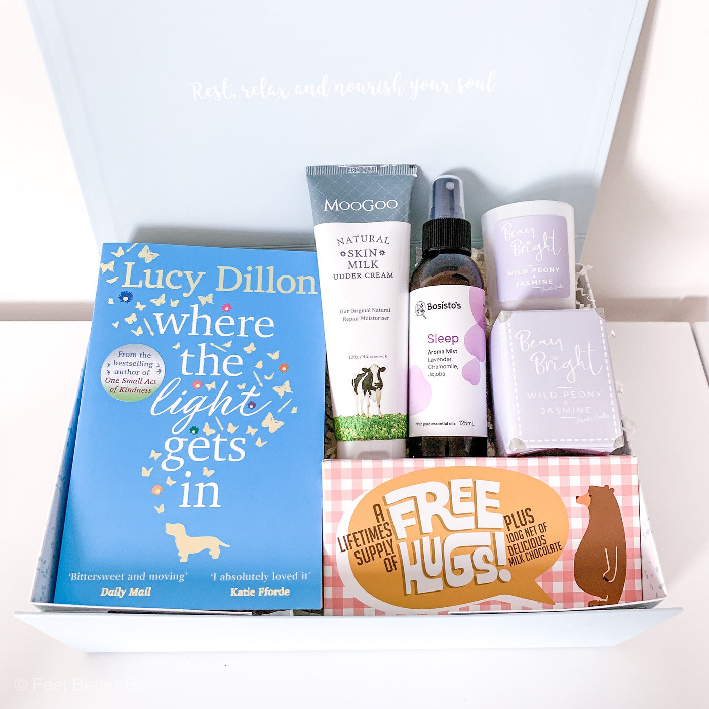 Rest and recover gift basket